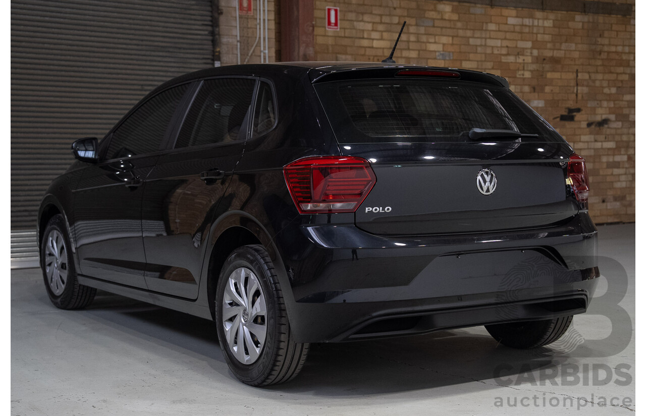 01/2020 Volkswagen Polo 70TSI Trendline AW MY19 5d Hatchback Black Turbo 1.0L
