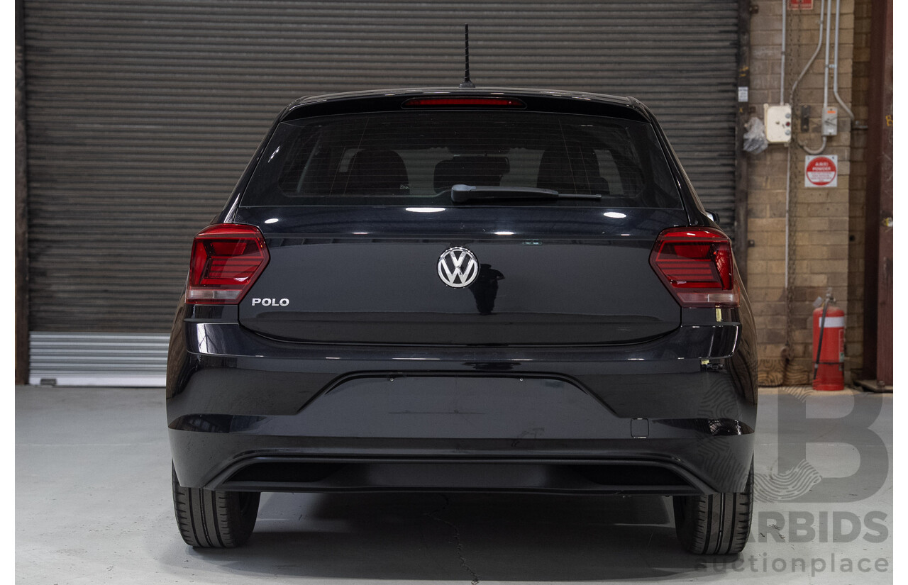 01/2020 Volkswagen Polo 70TSI Trendline AW MY19 5d Hatchback Black Turbo 1.0L