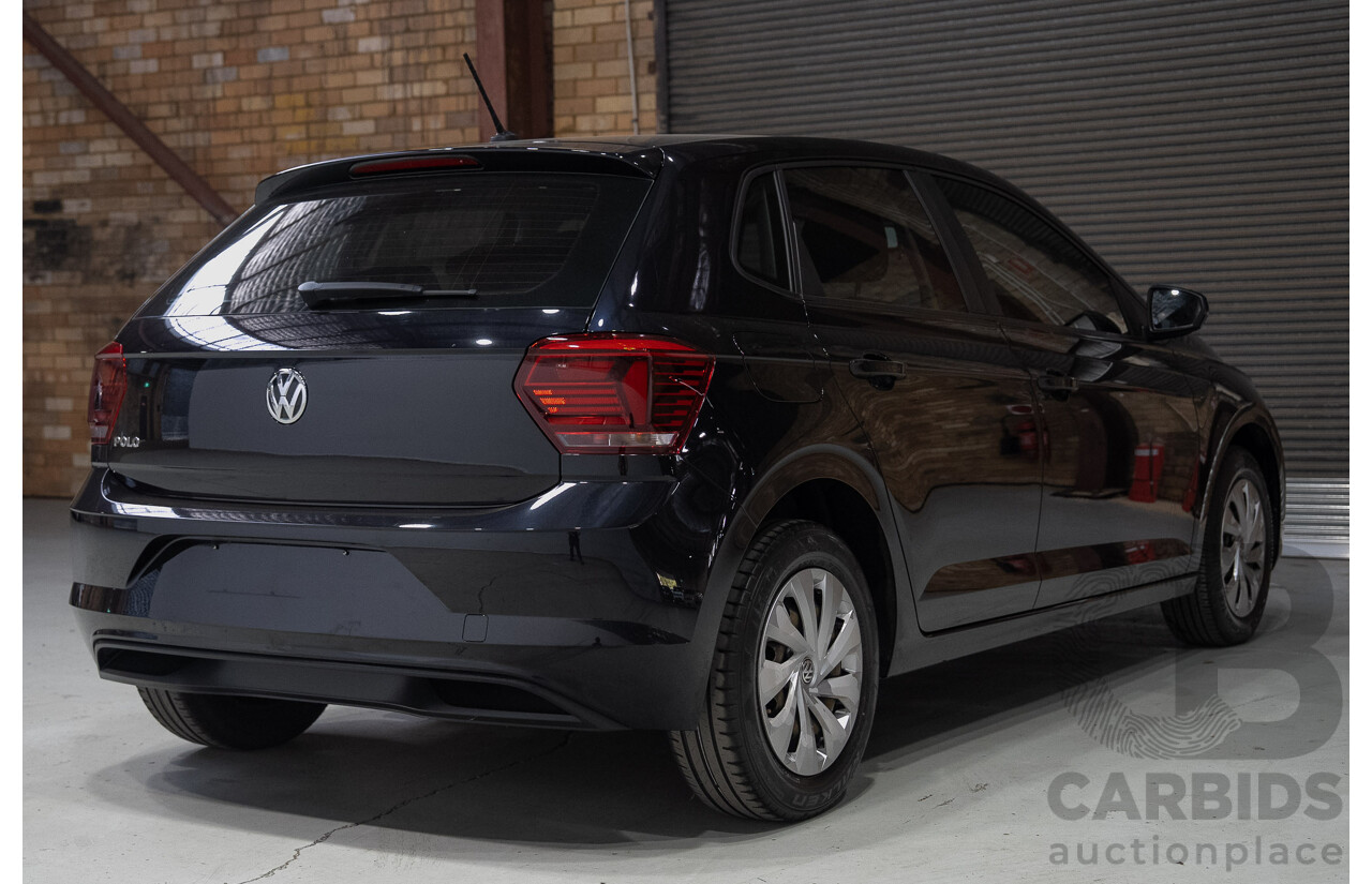01/2020 Volkswagen Polo 70TSI Trendline AW MY19 5d Hatchback Black Turbo 1.0L