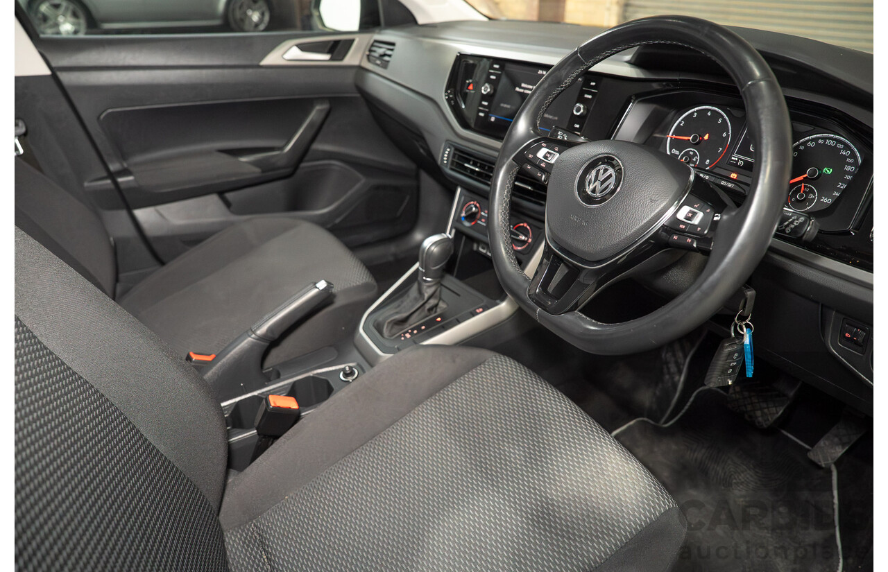 01/2020 Volkswagen Polo 70TSI Trendline AW MY19 5d Hatchback Black Turbo 1.0L