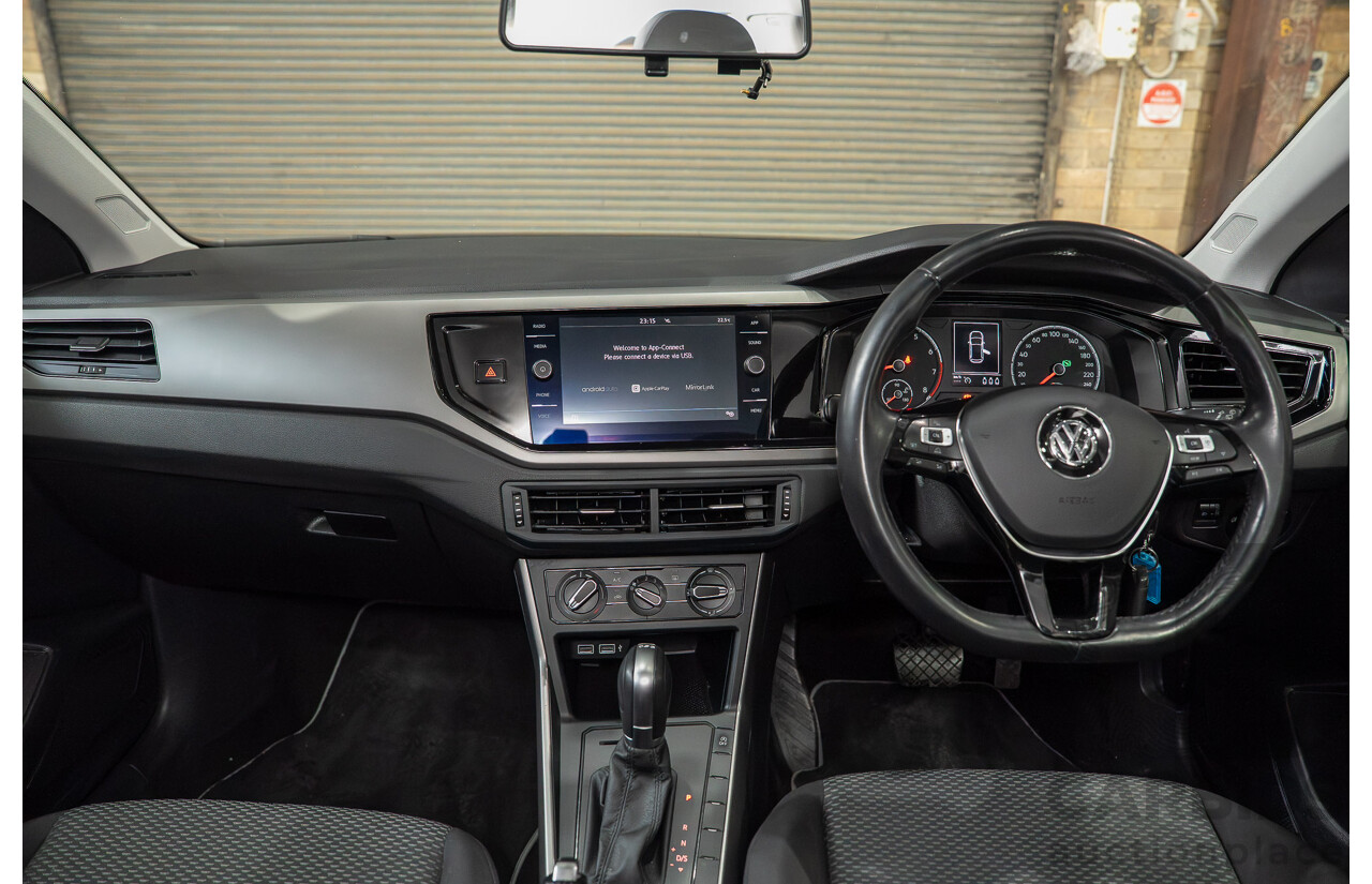 01/2020 Volkswagen Polo 70TSI Trendline AW MY19 5d Hatchback Black Turbo 1.0L