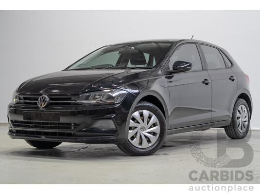 01/2020 Volkswagen Polo 70TSI Trendline AW MY19 5d Hatchback Black Turbo 1.0L