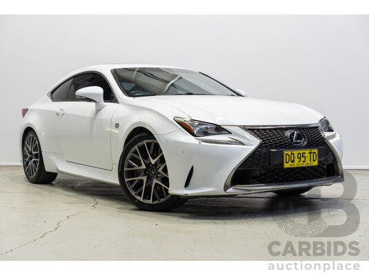 09/2015 Lexus RC350 F-Sport GSC10R 2d Coupe White 3.5L