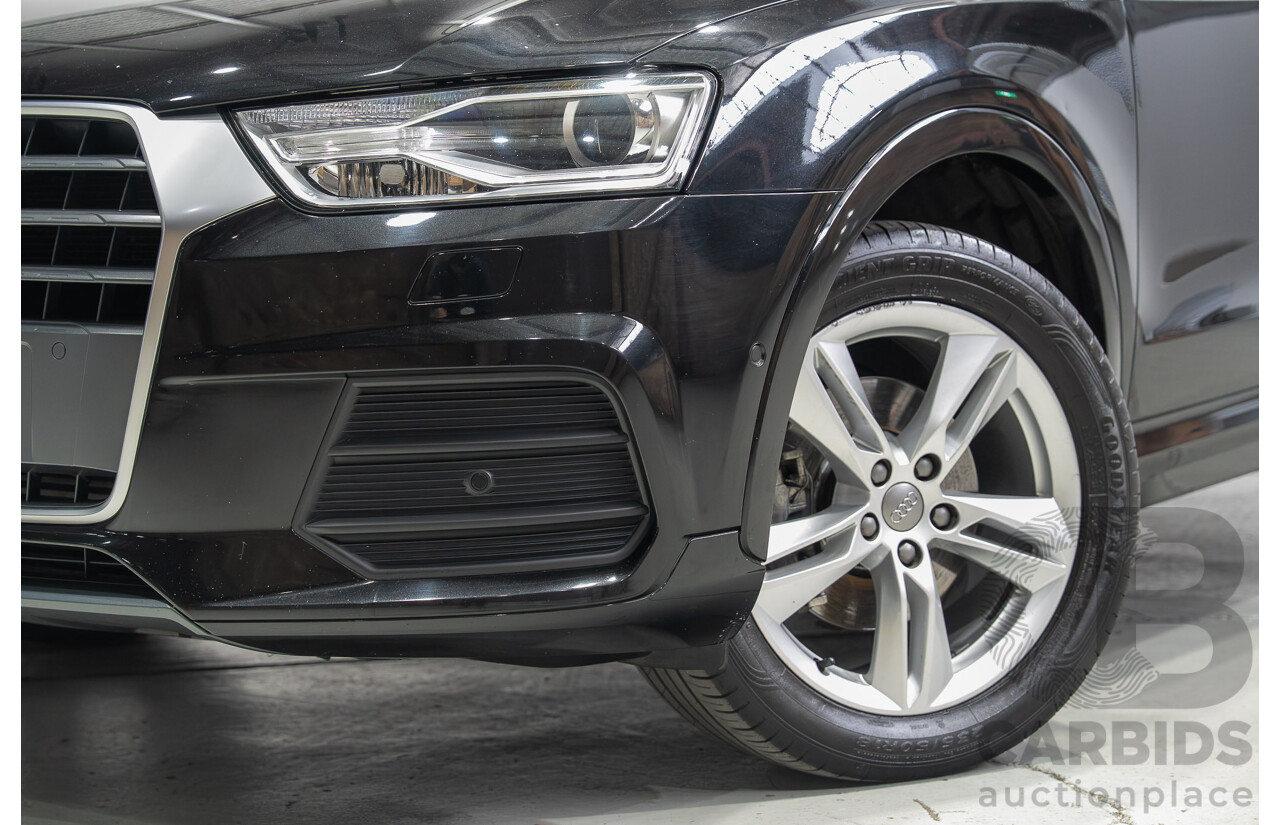 12/2016 Audi Q3 2.0 TFSI Sport Quattro (AWD) 8U MY17 4d Wagon Mythos Black Metallic Turbo 2.0L
