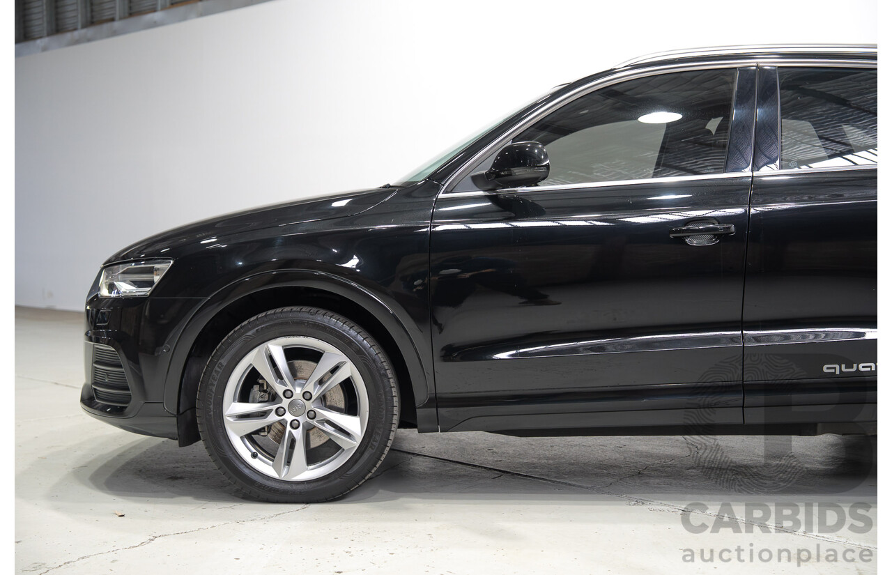 12/2016 Audi Q3 2.0 TFSI Sport Quattro (AWD) 8U MY17 4d Wagon Mythos Black Metallic Turbo 2.0L