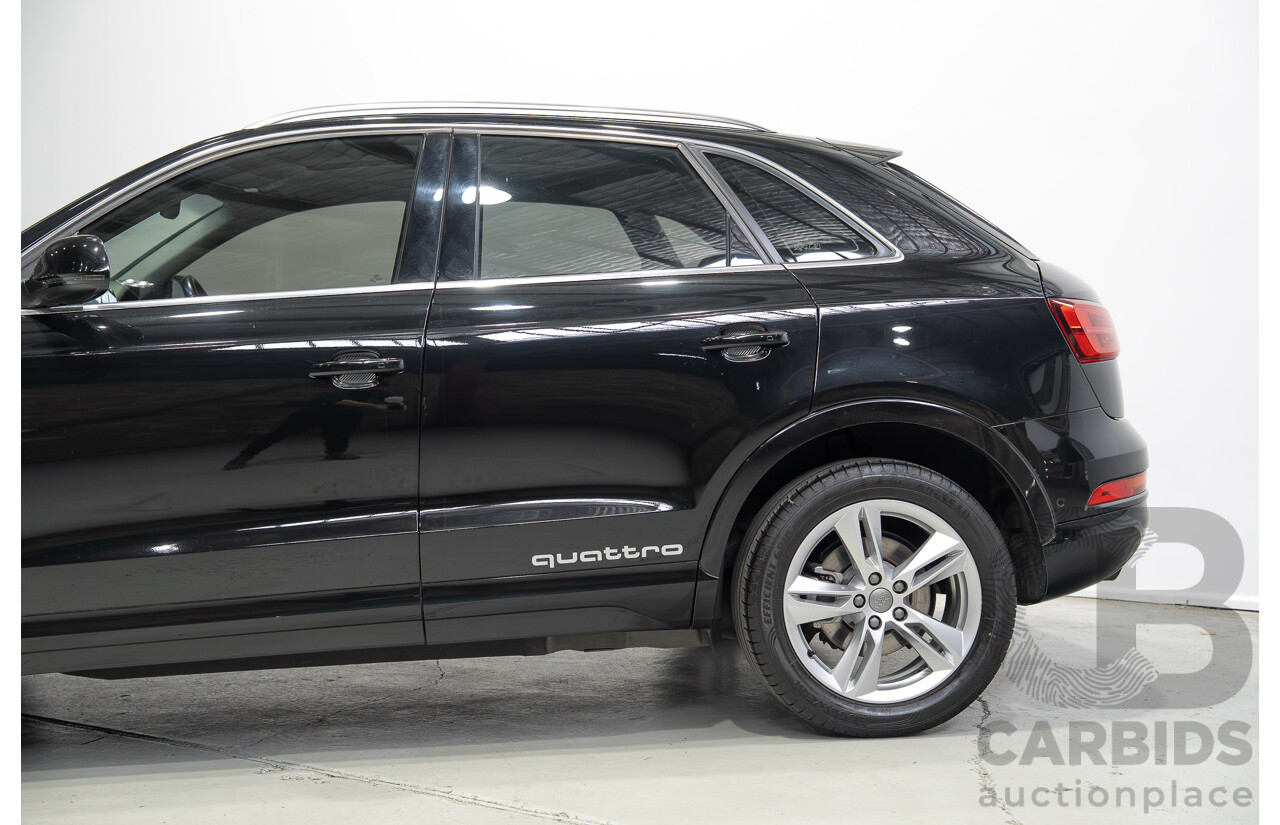 12/2016 Audi Q3 2.0 TFSI Sport Quattro (AWD) 8U MY17 4d Wagon Mythos Black Metallic Turbo 2.0L