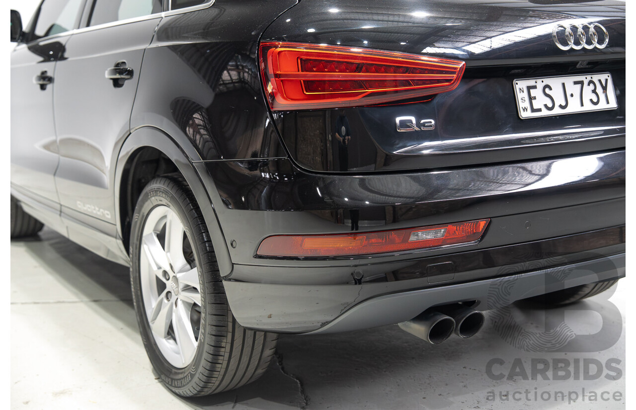 12/2016 Audi Q3 2.0 TFSI Sport Quattro (AWD) 8U MY17 4d Wagon Mythos Black Metallic Turbo 2.0L