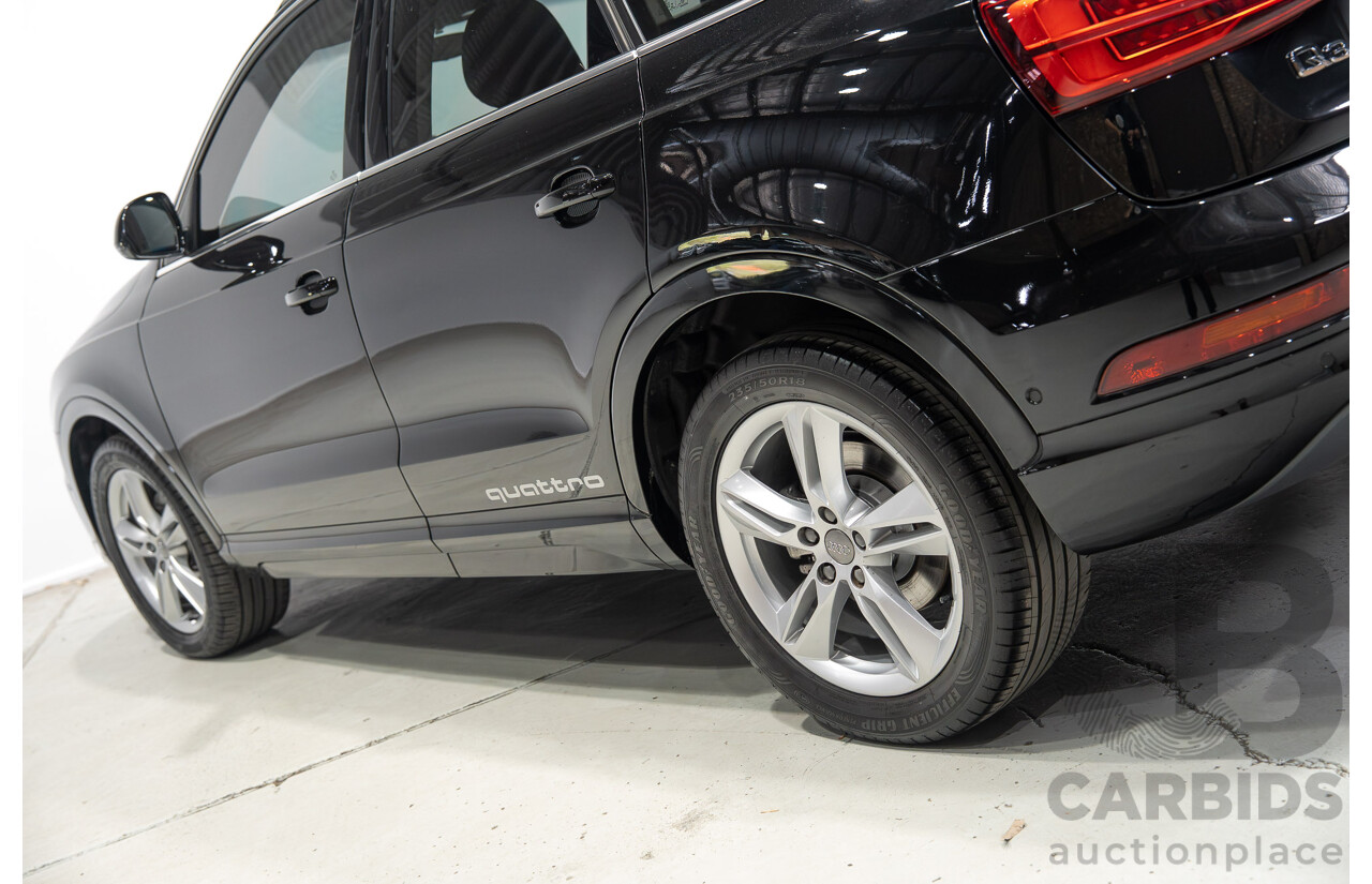 12/2016 Audi Q3 2.0 TFSI Sport Quattro (AWD) 8U MY17 4d Wagon Mythos Black Metallic Turbo 2.0L