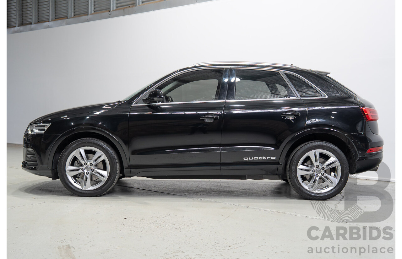 12/2016 Audi Q3 2.0 TFSI Sport Quattro (AWD) 8U MY17 4d Wagon Mythos Black Metallic Turbo 2.0L
