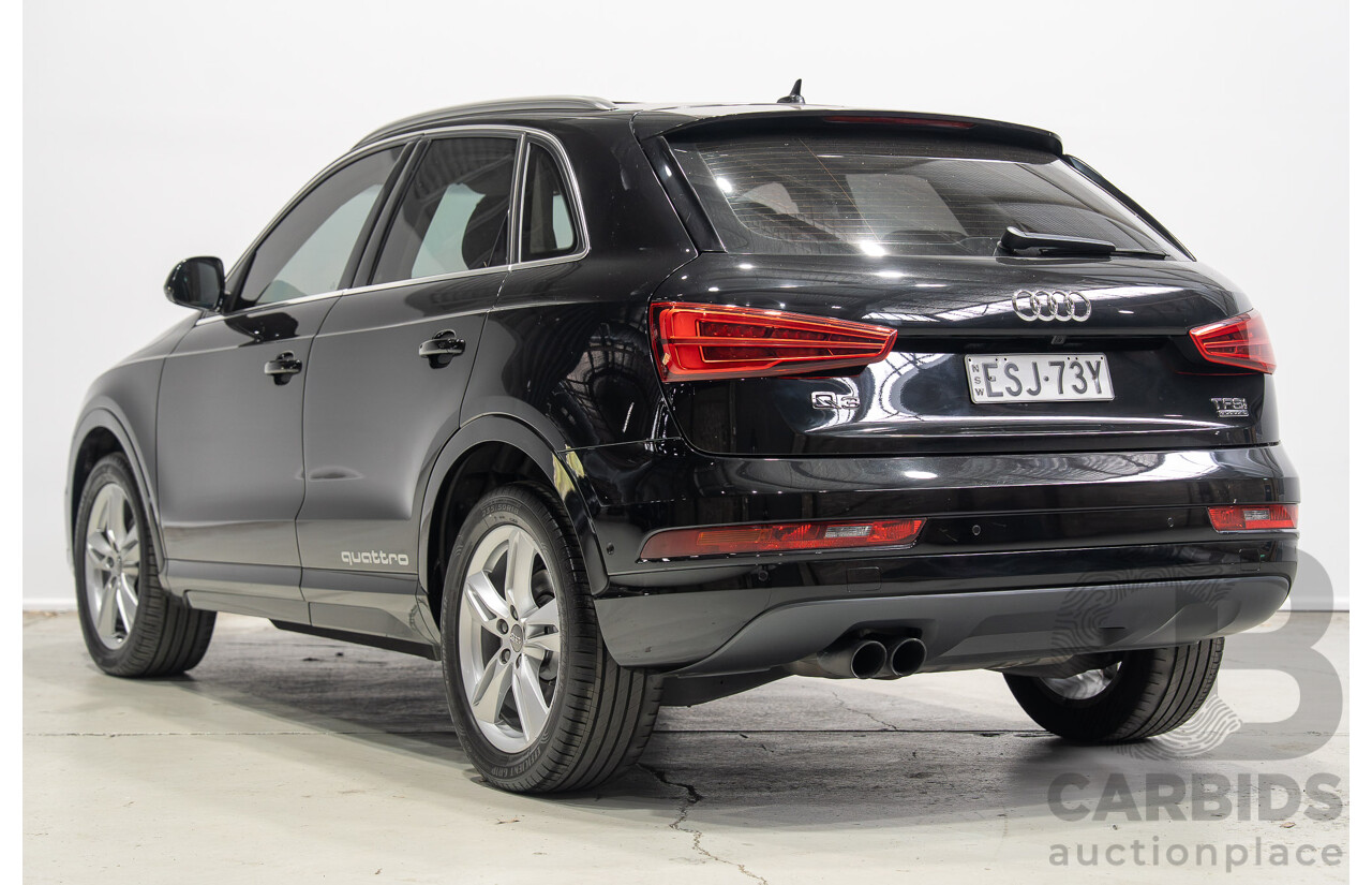 12/2016 Audi Q3 2.0 TFSI Sport Quattro (AWD) 8U MY17 4d Wagon Mythos Black Metallic Turbo 2.0L