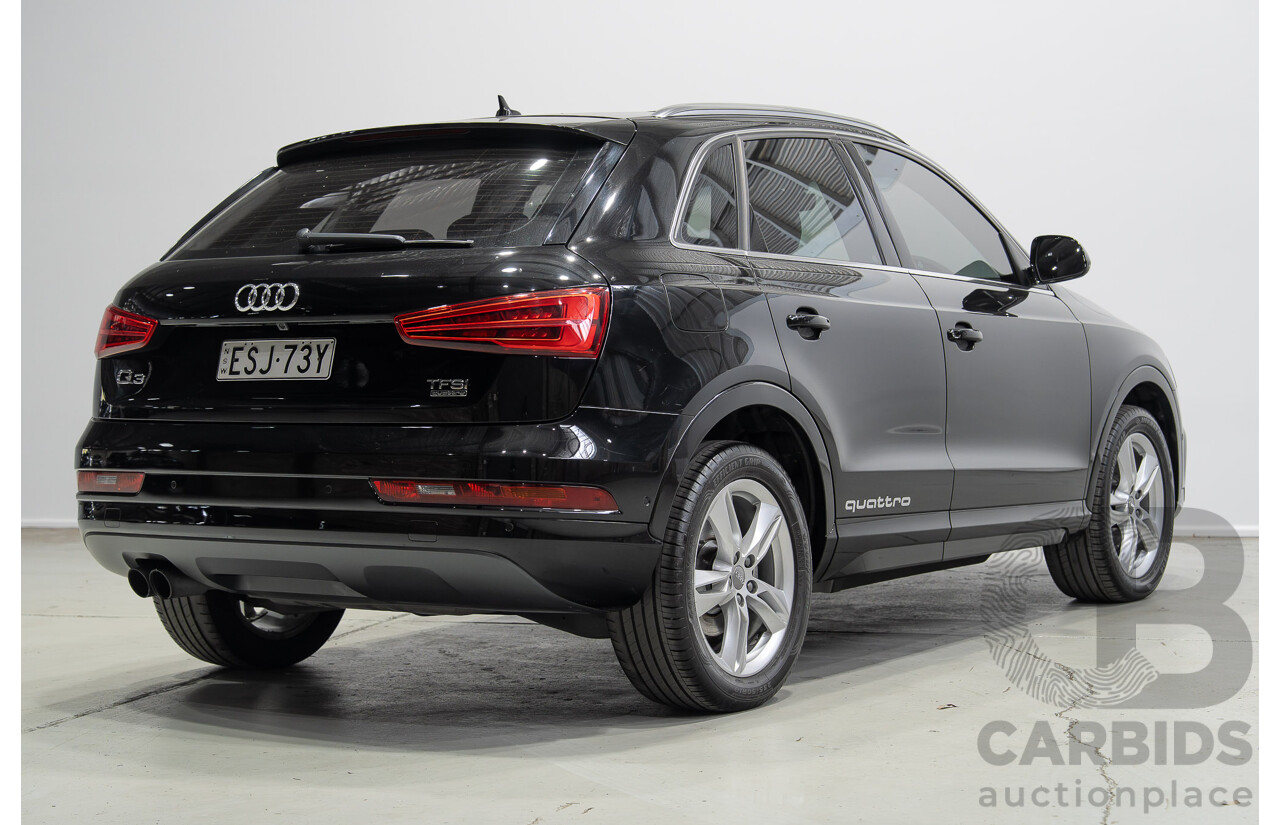 12/2016 Audi Q3 2.0 TFSI Sport Quattro (AWD) 8U MY17 4d Wagon Mythos Black Metallic Turbo 2.0L