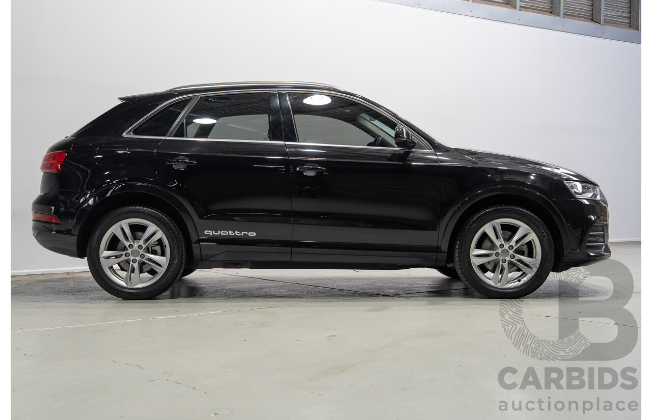 12/2016 Audi Q3 2.0 TFSI Sport Quattro (AWD) 8U MY17 4d Wagon Mythos Black Metallic Turbo 2.0L
