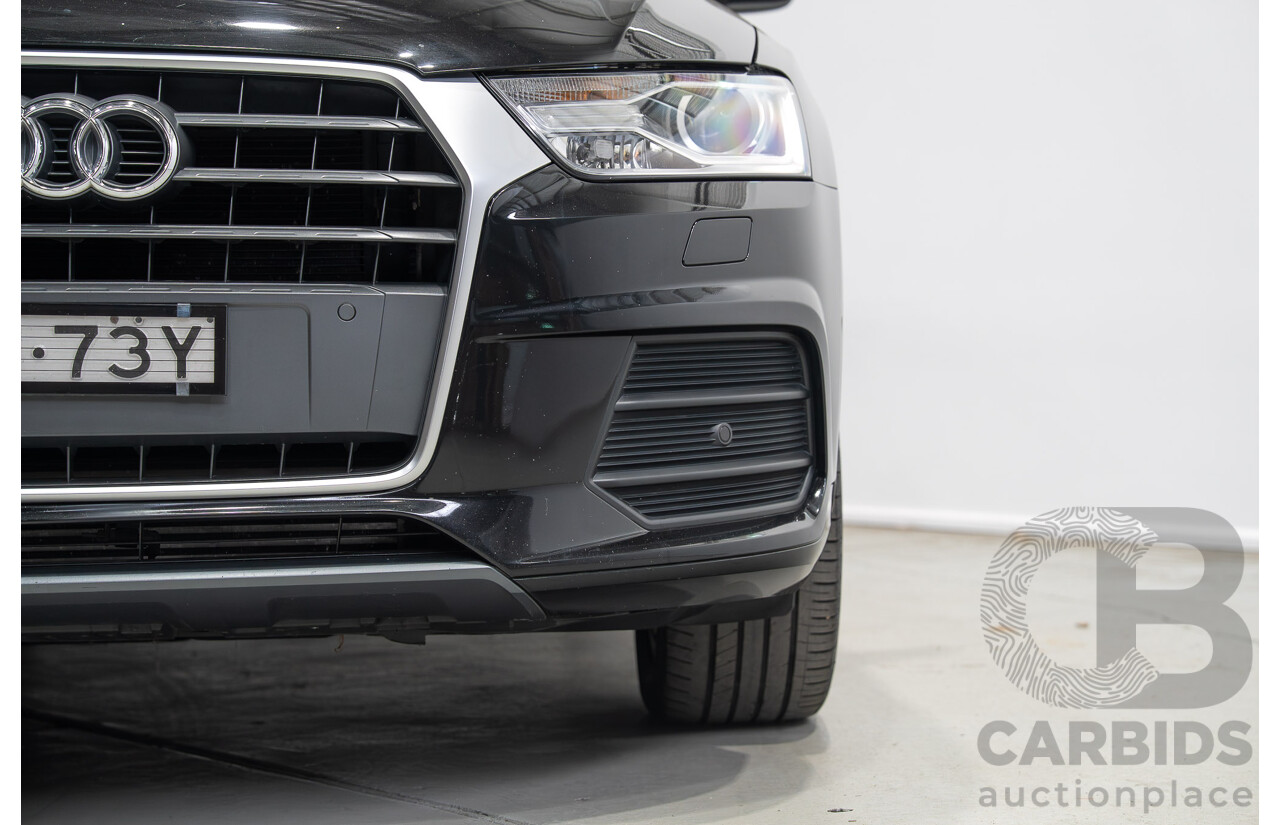 12/2016 Audi Q3 2.0 TFSI Sport Quattro (AWD) 8U MY17 4d Wagon Mythos Black Metallic Turbo 2.0L