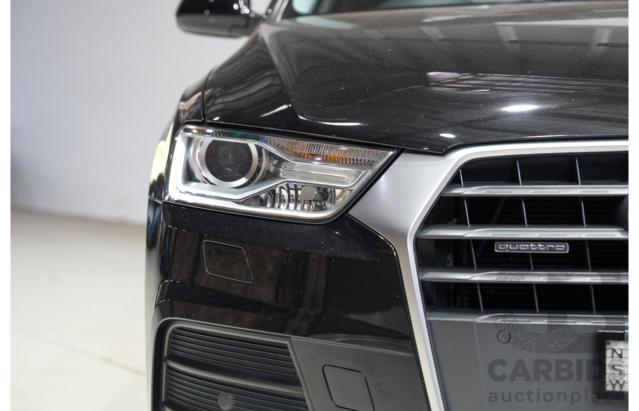 12/2016 Audi Q3 2.0 TFSI Sport Quattro (AWD) 8U MY17 4d Wagon Mythos Black Metallic Turbo 2.0L