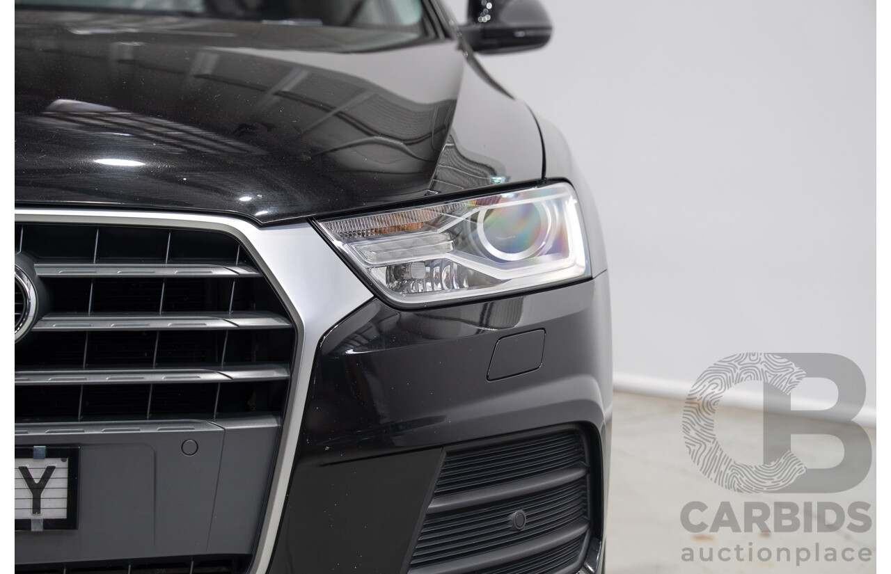 12/2016 Audi Q3 2.0 TFSI Sport Quattro (AWD) 8U MY17 4d Wagon Mythos Black Metallic Turbo 2.0L