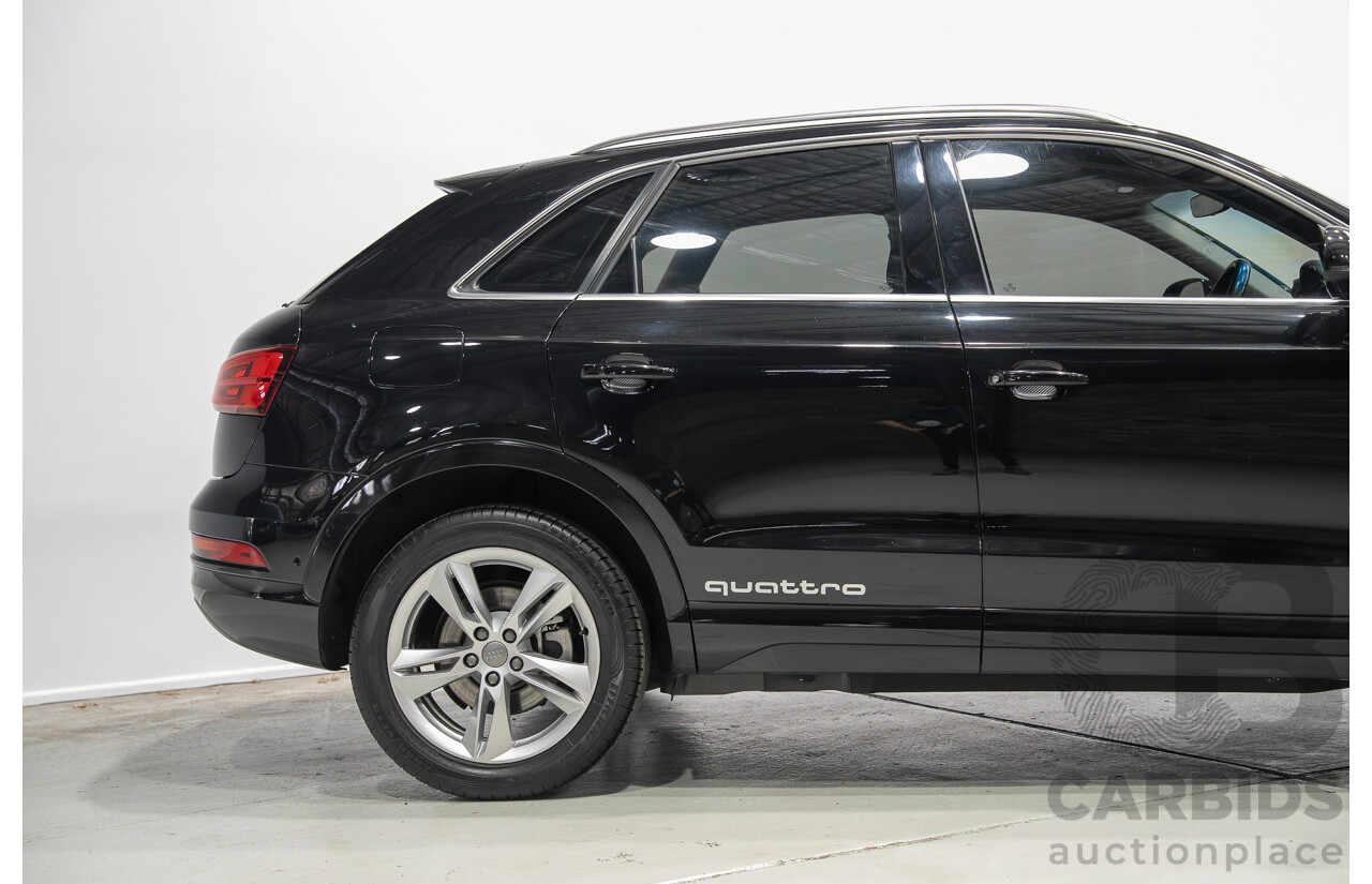 12/2016 Audi Q3 2.0 TFSI Sport Quattro (AWD) 8U MY17 4d Wagon Mythos Black Metallic Turbo 2.0L