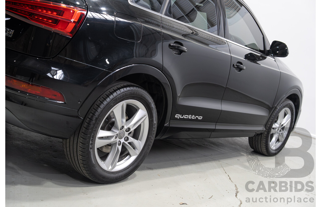 12/2016 Audi Q3 2.0 TFSI Sport Quattro (AWD) 8U MY17 4d Wagon Mythos Black Metallic Turbo 2.0L