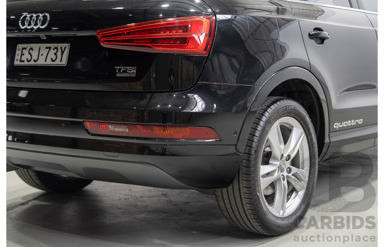 12/2016 Audi Q3 2.0 TFSI Sport Quattro (AWD) 8U MY17 4d Wagon Mythos Black Metallic Turbo 2.0L