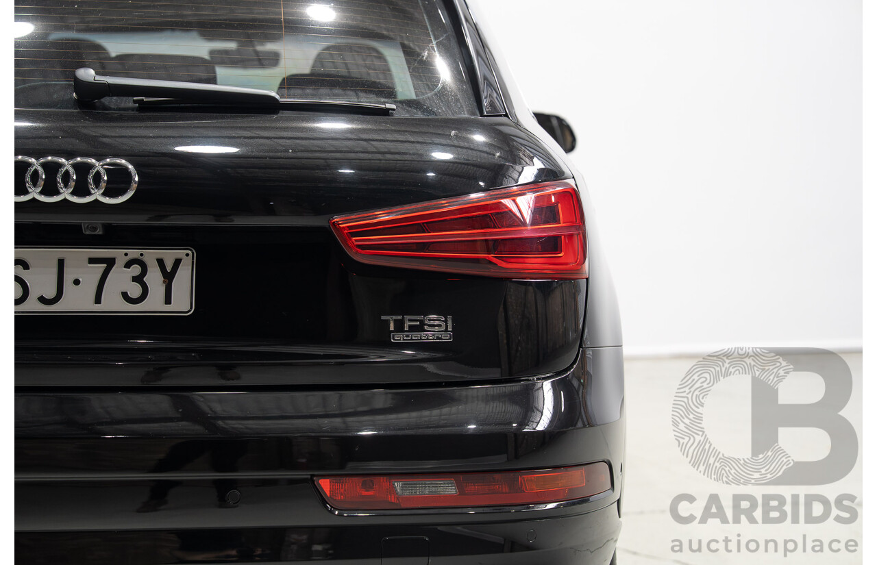 12/2016 Audi Q3 2.0 TFSI Sport Quattro (AWD) 8U MY17 4d Wagon Mythos Black Metallic Turbo 2.0L