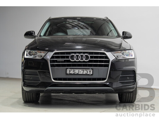 12/2016 Audi Q3 2.0 TFSI Sport Quattro (AWD) 8U MY17 4d Wagon Mythos Black Metallic Turbo 2.0L