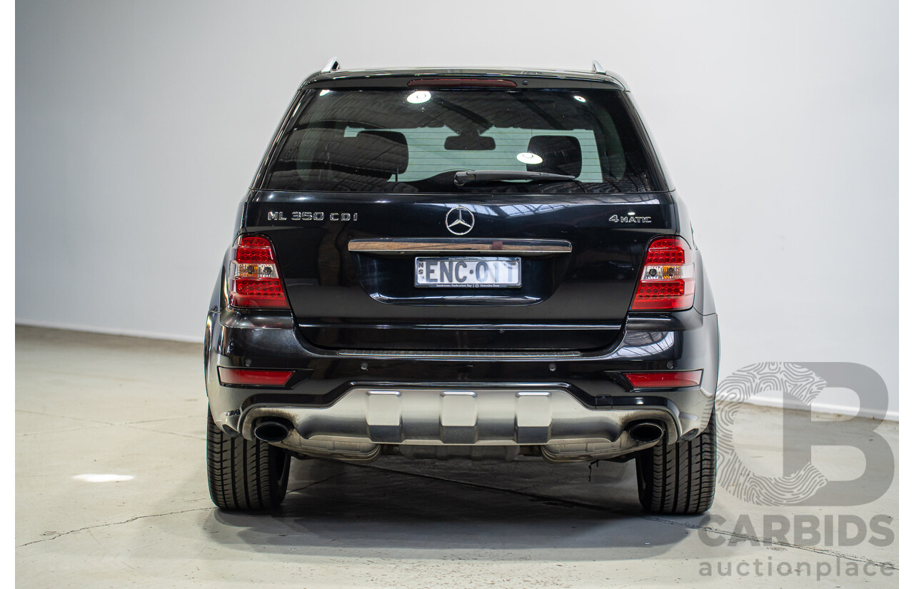 12/2009 Mercedes-Benz Ml 350CDI (4x4) W164 09 Upgrade 4d Wagon Black 3.0L