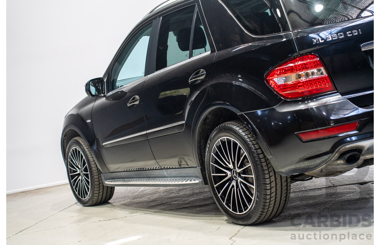 12/2009 Mercedes-Benz Ml 350CDI (4x4)  W164 09 Upgrade 4d Wagon Black 3.0L