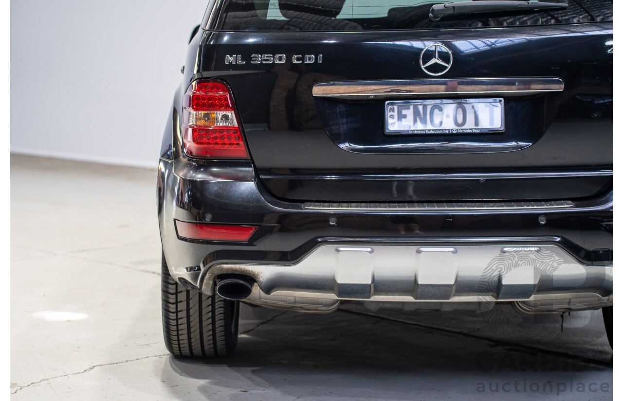 12/2009 Mercedes-Benz Ml 350CDI (4x4)  W164 09 Upgrade 4d Wagon Black 3.0L