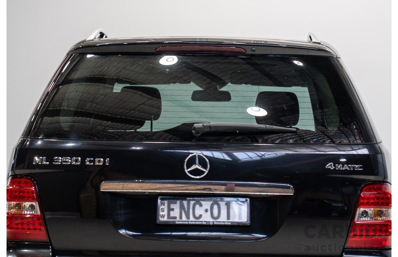 12/2009 Mercedes-Benz Ml 350CDI (4x4)  W164 09 Upgrade 4d Wagon Black 3.0L