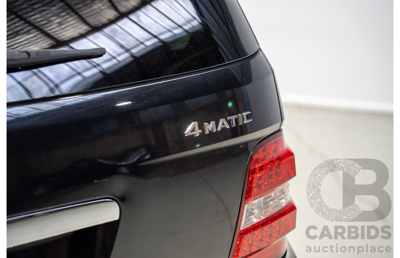 12/2009 Mercedes-Benz Ml 350CDI (4x4)  W164 09 Upgrade 4d Wagon Black 3.0L