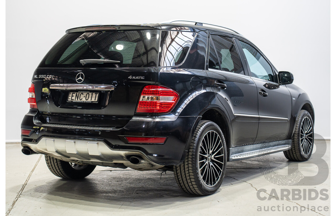 12/2009 Mercedes-Benz Ml 350CDI (4x4)  W164 09 Upgrade 4d Wagon Black 3.0L