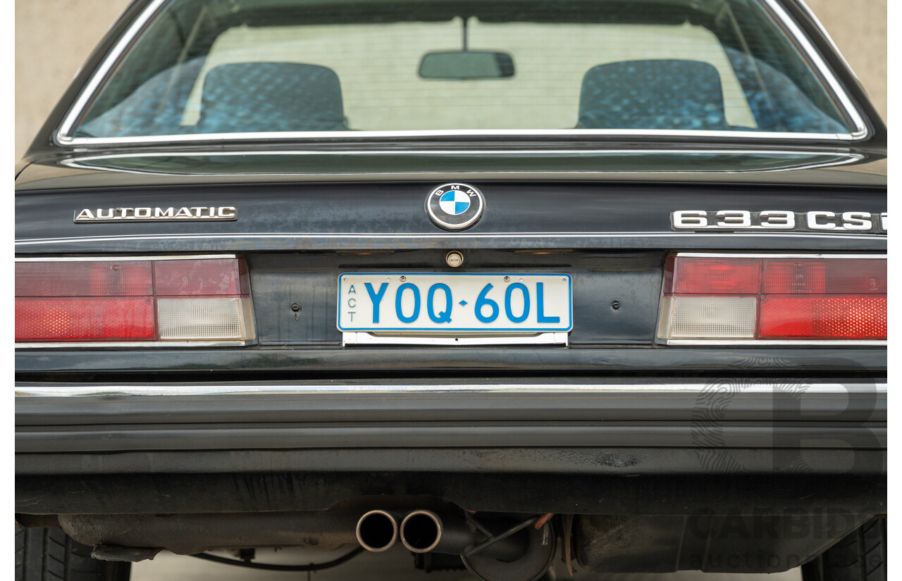 1/1977 BMW 633CSi E24 2d Coupe Schwarz Black 3.2L - Import