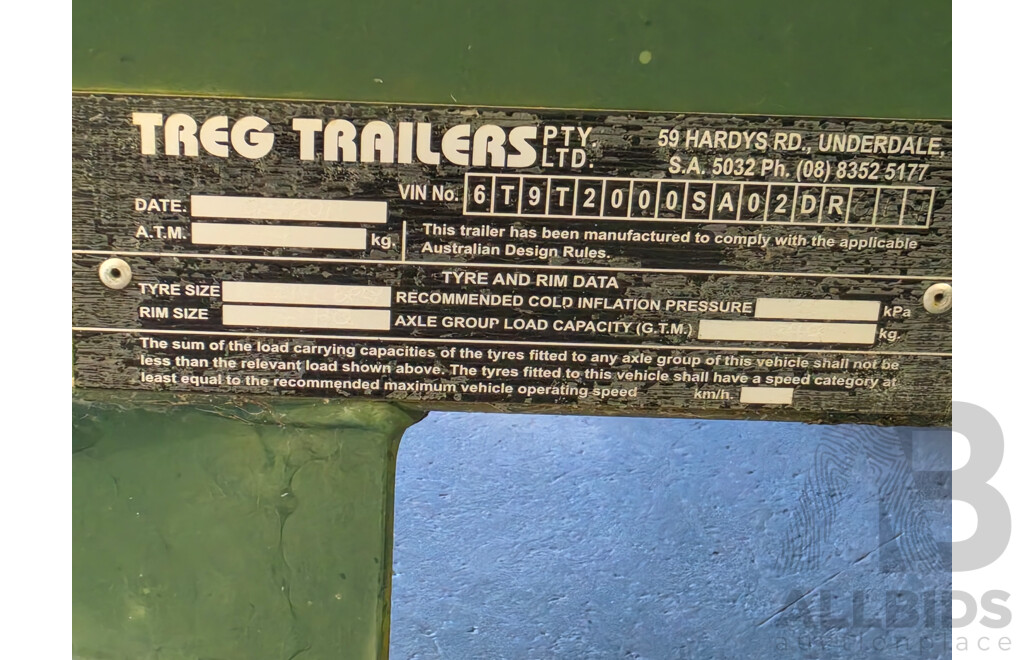 2011 6x4 Treg Trailer