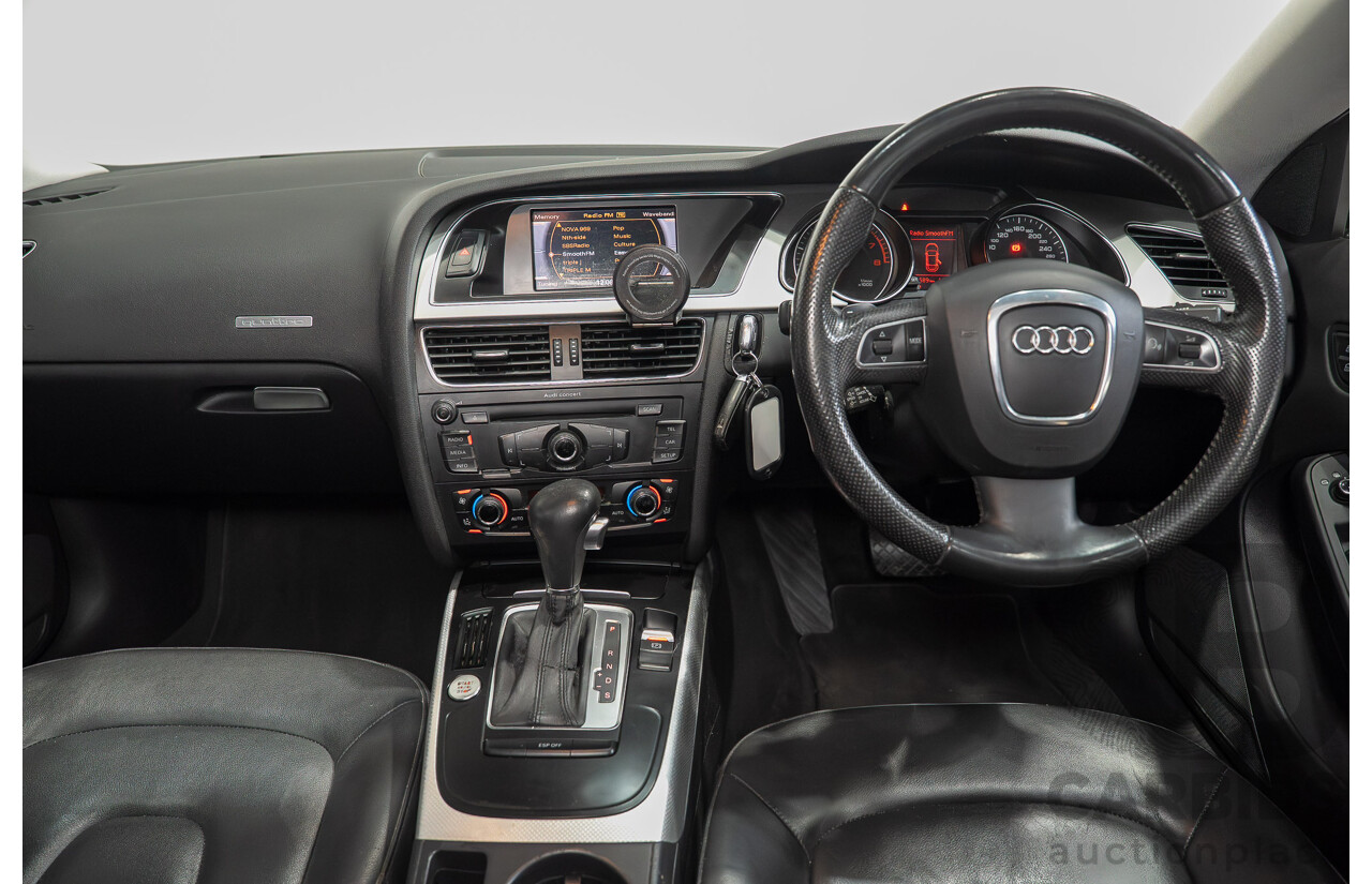 12/2009 Audi A5 Sportback 2.0 TFSI Quattro (AWD) 8T 5d Hatchback Brilliant Red Turbo 2.0L