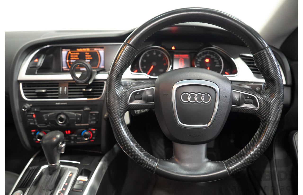 12/2009 Audi A5 Sportback 2.0 TFSI Quattro (AWD) 8T 5d Hatchback Brilliant Red Turbo 2.0L
