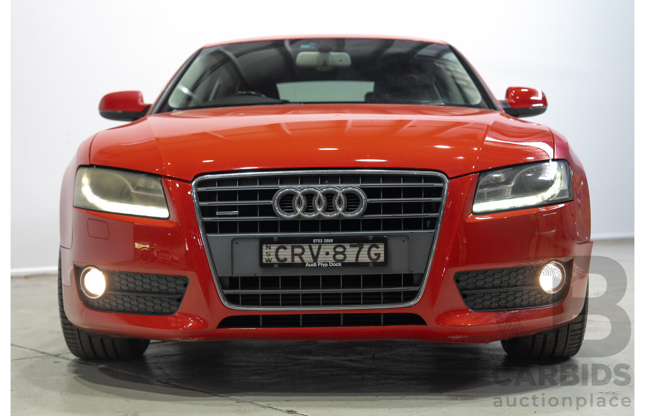 12/2009 Audi A5 Sportback 2.0 TFSI Quattro (AWD) 8T 5d Hatchback Brilliant Red Turbo 2.0L