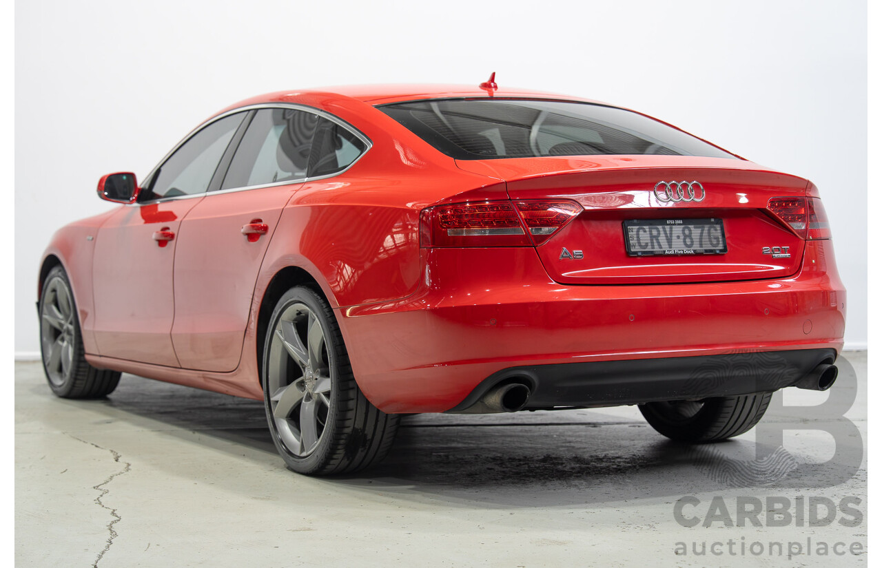 12/2009 Audi A5 Sportback 2.0 TFSI Quattro (AWD) 8T 5d Hatchback Brilliant Red Turbo 2.0L