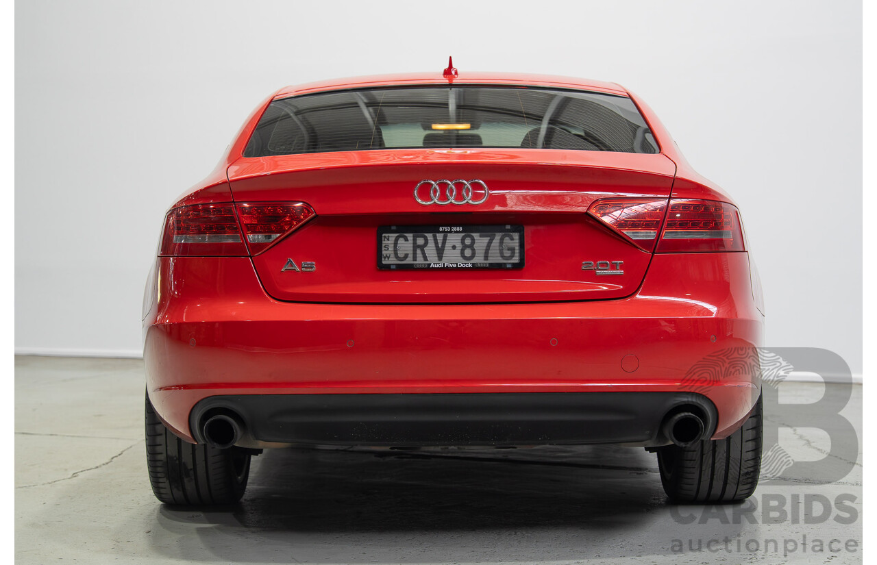 12/2009 Audi A5 Sportback 2.0 TFSI Quattro (AWD) 8T 5d Hatchback Brilliant Red Turbo 2.0L