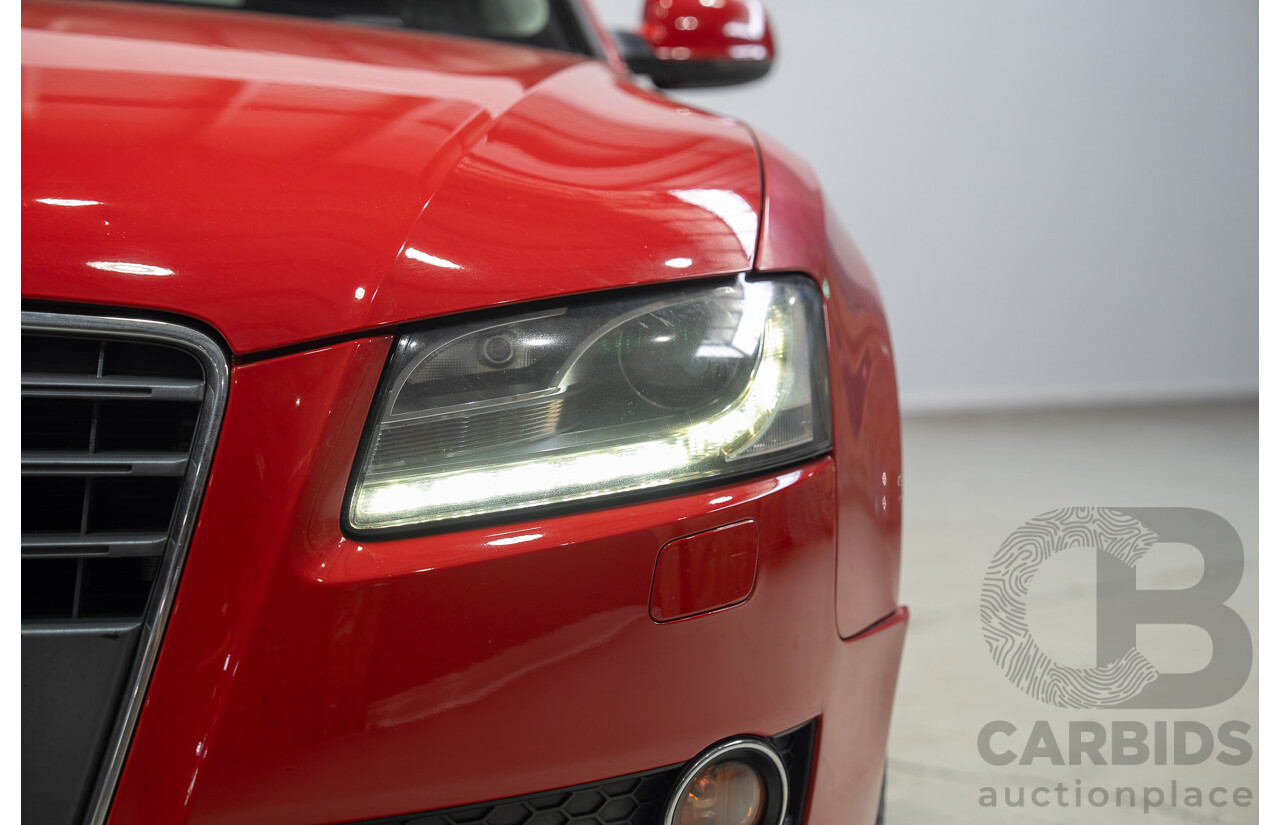 12/2009 Audi A5 Sportback 2.0 TFSI Quattro (AWD) 8T 5d Hatchback Brilliant Red Turbo 2.0L
