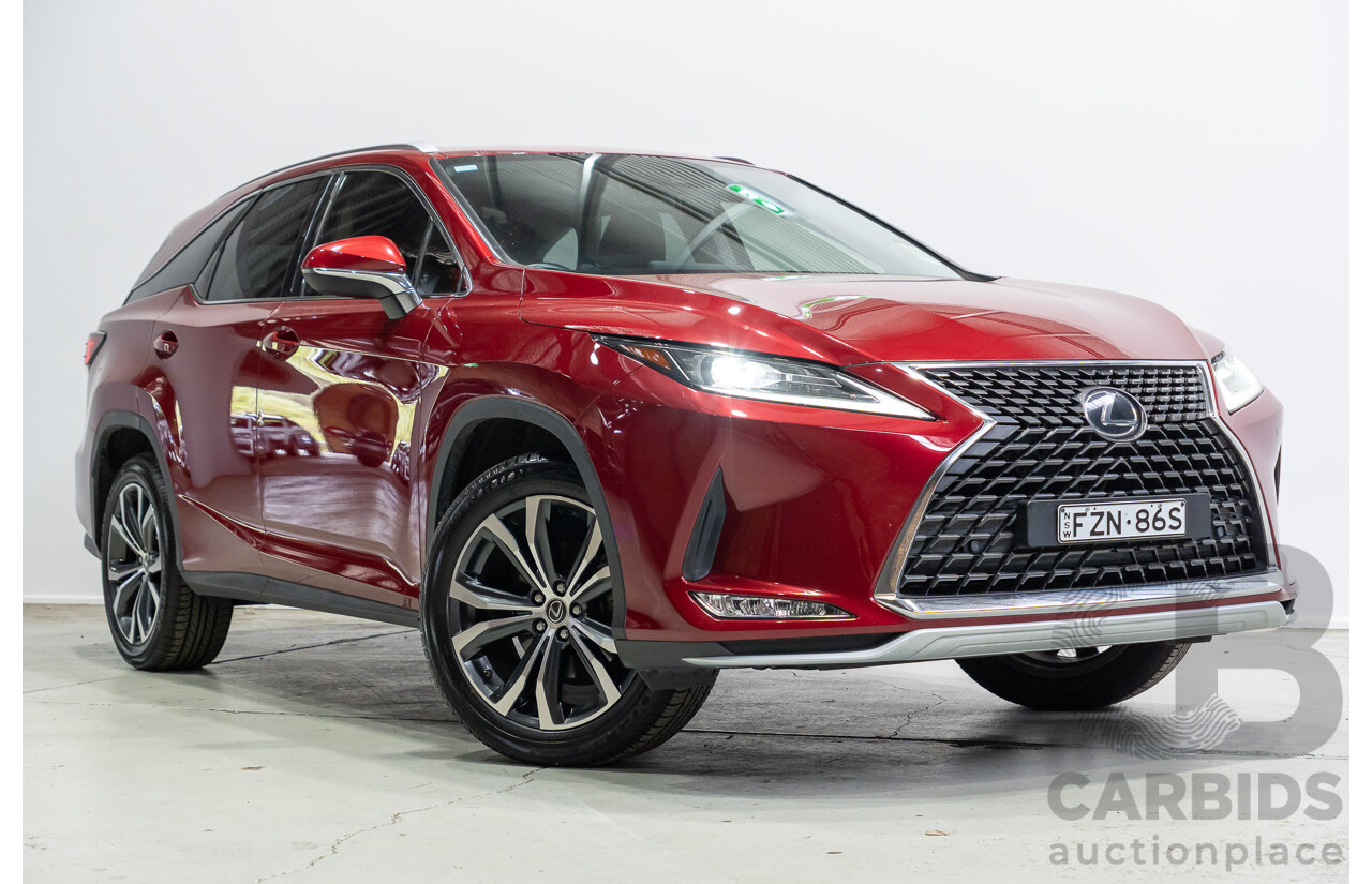 04/2021 Lexus RX350L Luxury (AWD) GGL26R MY21 4d Wagon Matador Red V6 3.5L - 7 Seater
