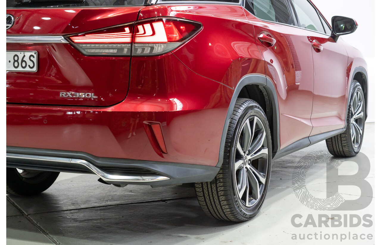 04/2021 Lexus RX350L Luxury (AWD) GGL26R MY21 4d Wagon Matador Red V6 3.5L - 7 Seater