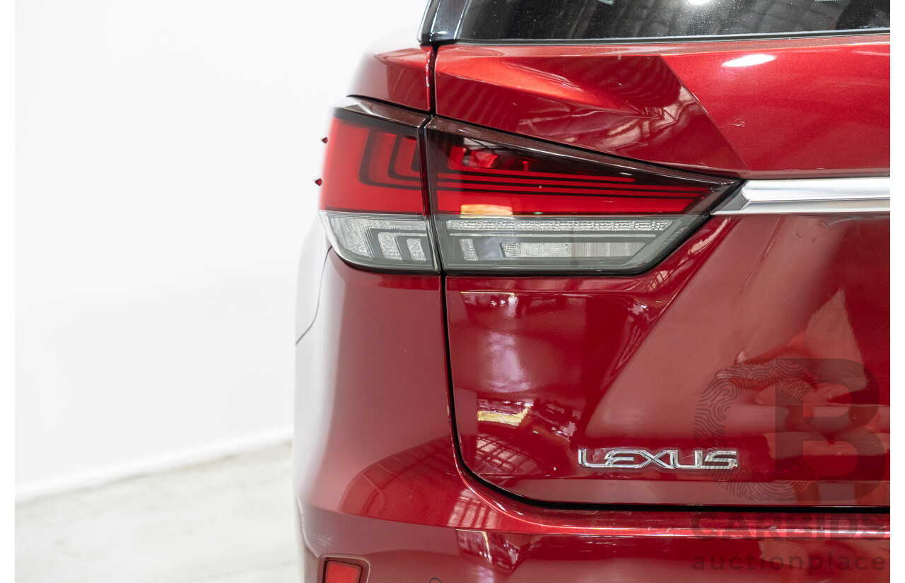 04/2021 Lexus RX350L Luxury (AWD) GGL26R MY21 4d Wagon Matador Red V6 3.5L - 7 Seater