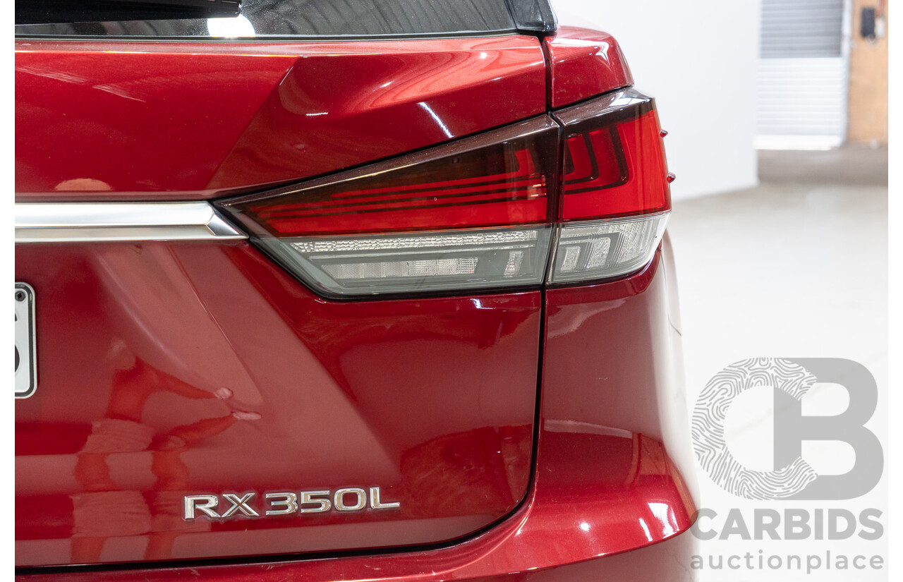 04/2021 Lexus RX350L Luxury (AWD) GGL26R MY21 4d Wagon Matador Red V6 3.5L - 7 Seater