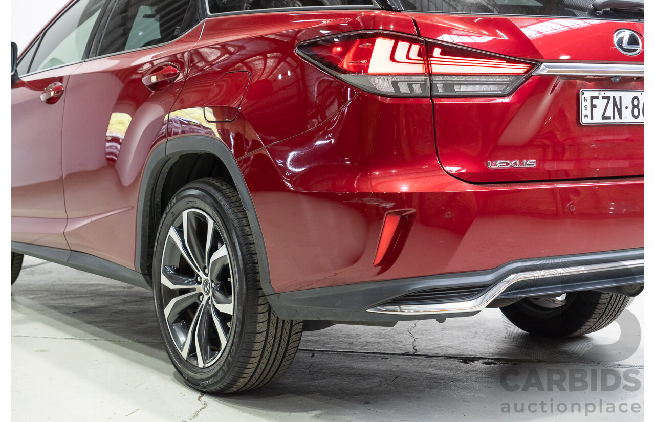 04/2021 Lexus RX350L Luxury (AWD) GGL26R MY21 4d Wagon Matador Red V6 3.5L - 7 Seater