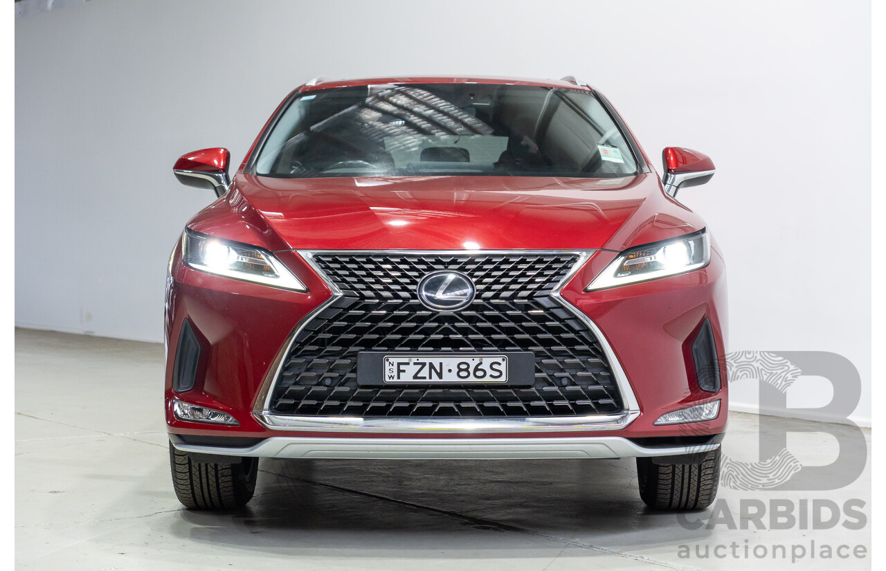 04/2021 Lexus RX350L Luxury (AWD) GGL26R MY21 4d Wagon Matador Red V6 3.5L - 7 Seater