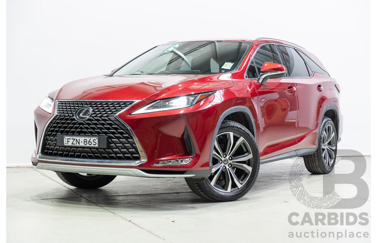 04/2021 Lexus RX350L Luxury (AWD) GGL26R MY21 4d Wagon Matador Red V6 3.5L - 7 Seater