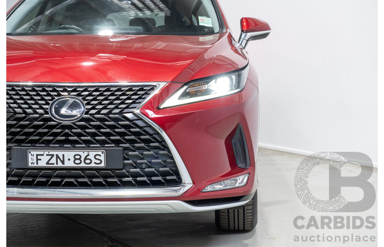 04/2021 Lexus RX350L Luxury (AWD) GGL26R MY21 4d Wagon Matador Red V6 3.5L - 7 Seater