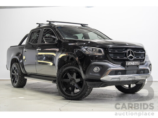 03/2019 Mercedes-Benz X 250d Power (4MATIC) (4WD) 470 Dual Cab P/Up Kabara Black Metallic Turbo Diesel 2.3L