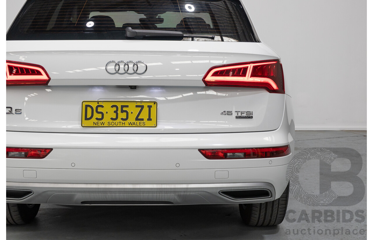 8/2019 Audi Q5 45 TFSI Quattro Design (AWD) FY MY19 4d Wagon Ibis White Turbo 2.0L