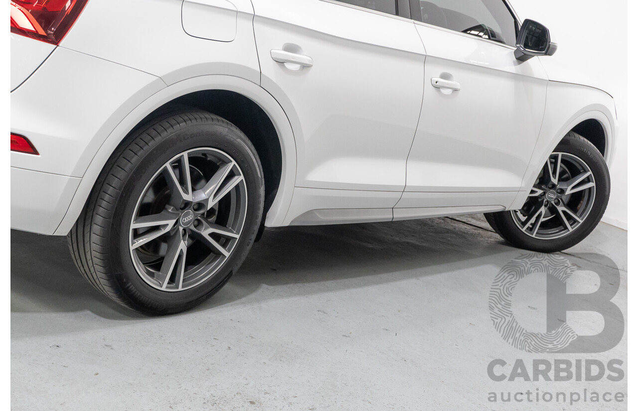 8/2019 Audi Q5 45 TFSI Quattro Design (AWD) FY MY19 4d Wagon Ibis White Turbo 2.0L