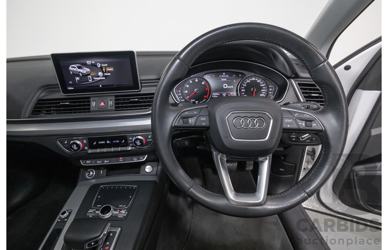 8/2019 Audi Q5 45 TFSI Quattro Design (AWD) FY MY19 4d Wagon Ibis White Turbo 2.0L